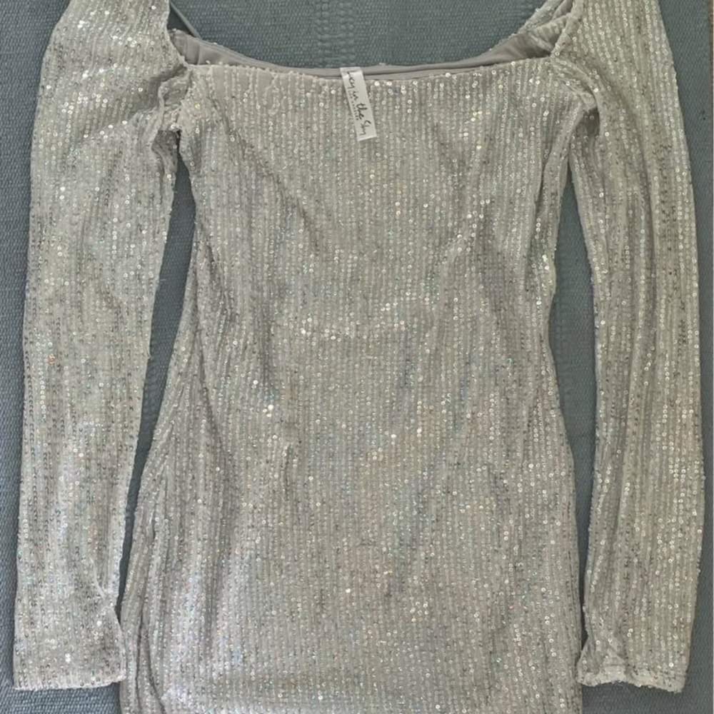 Lucy in the Sky sparkly longsleeve dress